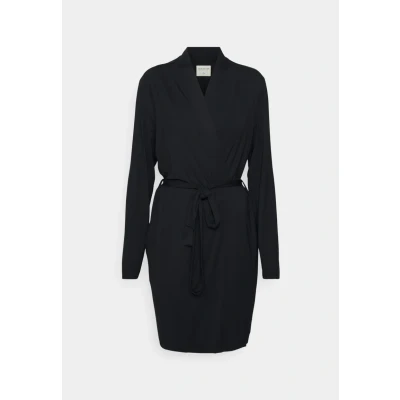 Abbildung von Schiesser Bademantel, Damen, Größe: Large, Schwarz