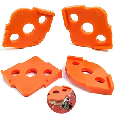 Abbildung von 4 Stück Frässchablonen für Oberfräse, Radius Jig Router Templates,für Handkantentrimmer, Graviermaschine, Holzbearbeitungswerkzeug(R5 R10 R15 R20 R25 R30 R35 R40)