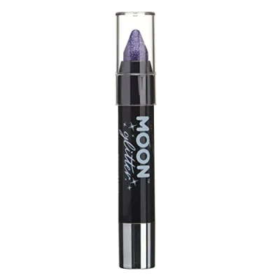Abbildung von Holographischer Glitzer Lackstift/Körperkreide Make up für das Gesicht &amp; Körper von Moon Glitter 3.5gr Violett