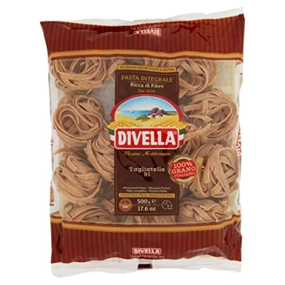 Abbildung von 10x Pasta Divella Tagliatelle integrale n. 91 Vollkor italienisch Nudeln 500 g + Italian Gourmet polpa 400g