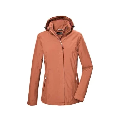 Abbildung von killtec Damen Funktionsjacke/Regenjacke mit abzippbarer Kapuze KOS 26 WMN JCKT, lachs, 42, 42915 000