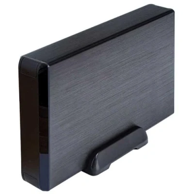 Abbildung von AISENS ASE 3530B Externes 3,5 Zoll Gehäuse SATA I, II und III auf USB 3.0/USB3.1 GEN1, schwarz