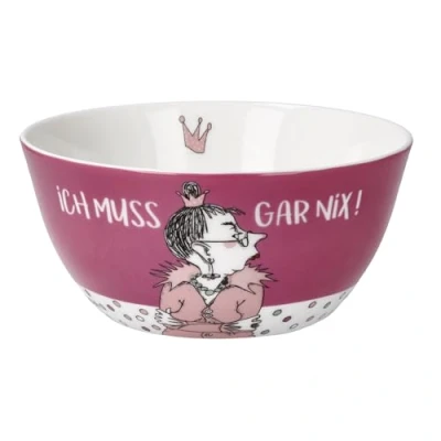 Abbildung von Goebel Dekoschale &quot;Barbara Freundlieb&quot;, Fine Bone China, Barbara Freundlieb Ich muss gar nix