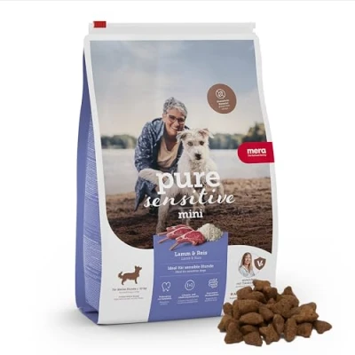 Abbildung von mera pure sensitive Hundetrockenfutter für kleine Hunde Lamm &amp; Reis 4kg
