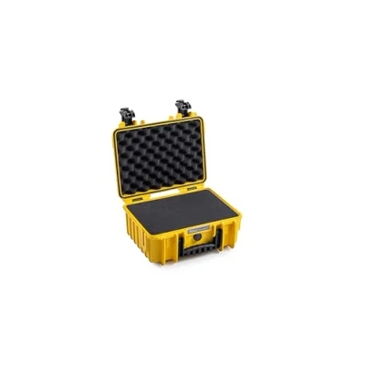 Abbildung von B&amp;W Transportkoffer Outdoor Typ 3000 Gelb mit Würfelschaum Wasserdicht nach IP67 Zertifizierung, Staubdicht, Bruchsicher und Unverwüstlich