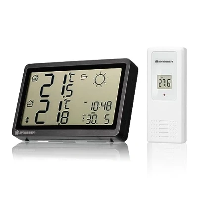 Abbildung von BRESSER Funkwetterstation Meteo Temp HZ. schwarz