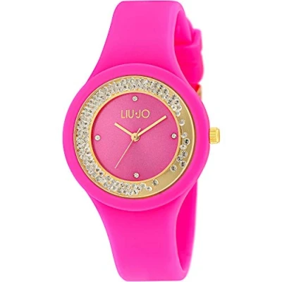 Abbildung von LiuJo Damen Analog Quarz Uhr mit Silikon Armband TLJ1424