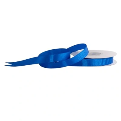 Abbildung von Satinband 12mm x 25m Rolle FARBAUSWAHL in 3/6/12/18/25/38/50/75/100mm farbecht &amp; waschbar Schleifenband für Hochzeit Geschenkband zum Verpacken Dekorieren Basteln Blau 352