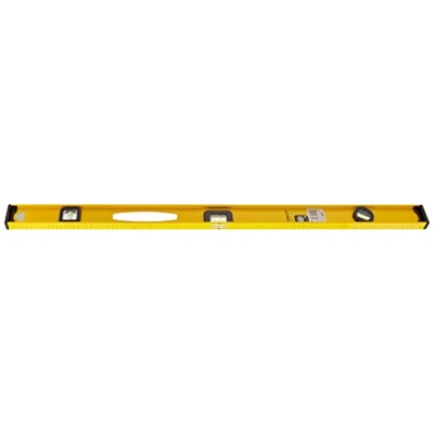 Abbildung von Stanley I Beam 180 Wasserwaage (Lineal, 100 cm Länge, Aluminium, horizontale/justierbare Libelle, cm, 3 Libellen) 1 42 922