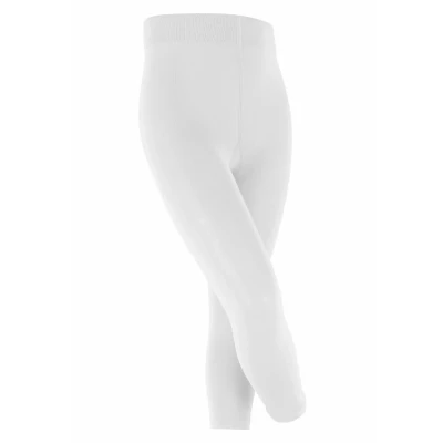 Abbildung von Falke Cotton Touch Leggings everyday casual Strümpfe für Kinder, Größe: 110/116, White
