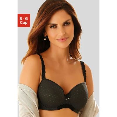Abbildung von Lascana Bügel BH, Damen, Größe: 70G, Black
