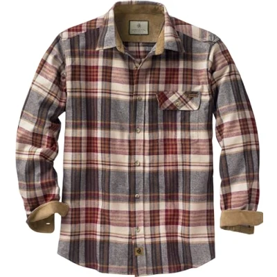 Abbildung von Legendary Whitetails Buck Camp Herren Flanellhemd, Zedernholz, kariert, Größe 4XL