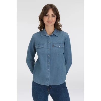 Abbildung von Levi&#039;s Iconic Western Hemdbluse, Damen, Größe: Large, Play break