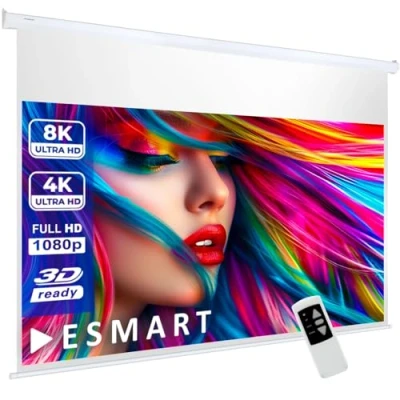 Abbildung von eSmart Germany Akustik Motor Leinwand MIMOTO 332 x 187 cm (150&quot;) 16:9