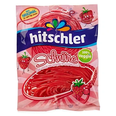 Abbildung von Hitschler Erdbeer Fruchtgummi Schnüre, 125 g