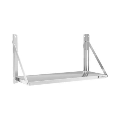 Abbildung von Royal Catering Hängeregal Wandbord klappbar 40 kg Wandregal 80 x 30 cm Edelstahl Küchenregal