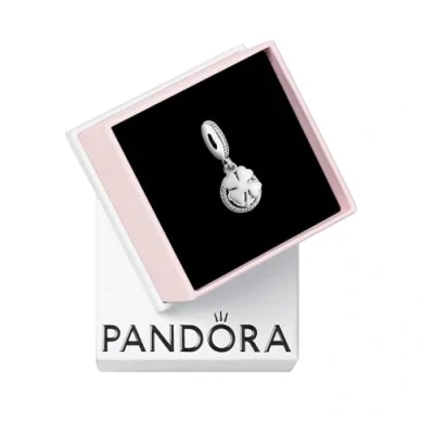 Abbildung von PANDORA Charm Anhänger &quot;Glückstag&quot; Kleeblatt Silber Zirkonia 792089CZ