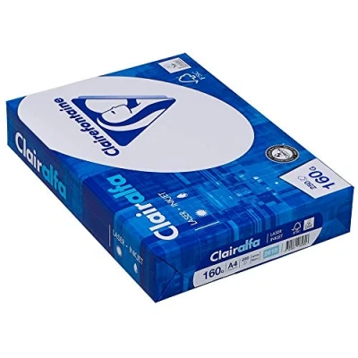Abbildung von Clairefontaine Kopierpapier Clairalfa DIN A4 160 g/qm 250 Blatt