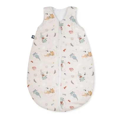 Abbildung von Julius Zöllner Baby Ganzjahresschlafsack aus Jersey Baumwolle, Standard 100 by Oeko Tex, Made in Germany, Gr. 62, Little Otti