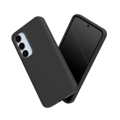 Abbildung von RhinoShield Case kompatibel mit [Galaxy S24 FE] SolidSuit Stoßdämpfende &amp; schlanke Schutzhülle Premium Finish 3.5 Meter Fallschutz Schwarz