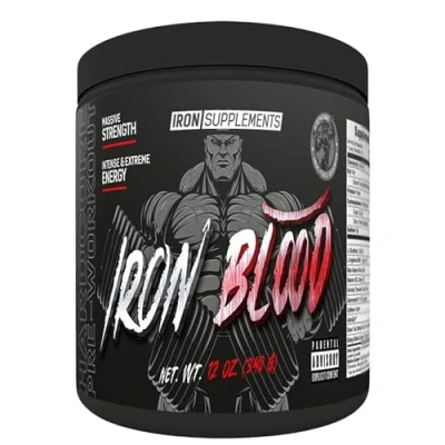 Abbildung von American Supps Iron Supplements Blood Pre Workout Booster Pulver, 340 g