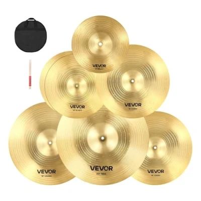 Abbildung von VEVOR Beckenset 355mm HiHat 400/455mm Crash 505mm Ride 254mm Splash 400mm China