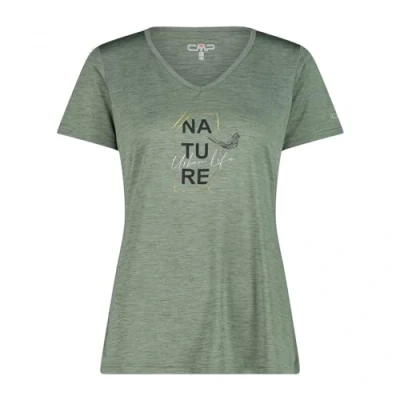 Abbildung von CMP Jersey Melange T Shirt für Damen, Salvia Mel., 40, 34