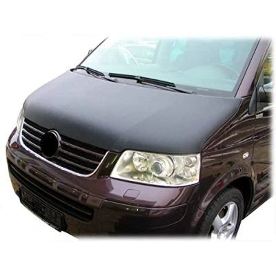 Abbildung von Auto Bra kompatibel mit VW T6 Bj. ab 2015 Multivan Transporter Caravelle Haubenbra Steinschlagschutz Tuning Bonnet (Vollbra Carbon Optik)