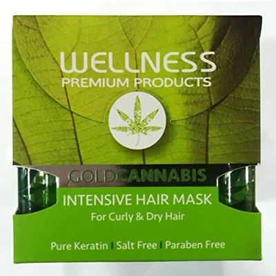 Abbildung von WELLNESS PREMIUM PRODUCTS Intensive feuchtigkeitsspendende Maske für alle Haartypen 500ml + 4 Ampullen 10ml