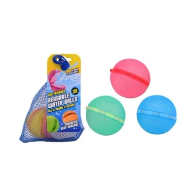 Abbildung von JOHNTOY Spiel Aqua Fun Wasserbomben wiederverwendbar magnetisch 3er Set
