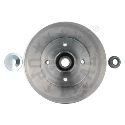 Abbildung von OPTIMAL 702352BS2 Bremsscheibe 238 8 4/4 100 voll beschichtet mit integriertem Radlager, ABS Sensor RENAULT: CLIO 2, 2 Kasten