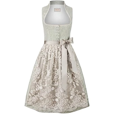 Abbildung von Stockerpoint Damen Dirndl Jane Kleid Für Besondere Anlässe, Salbei, 44 EU