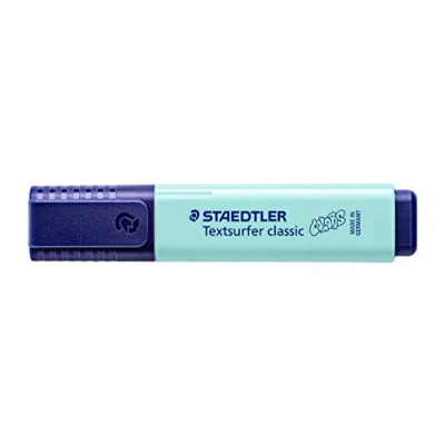 Abbildung von STAEDTLER 364 C 505 Textsurfer classic Pastell Textmarker (hohe Qualität Made in Germany, mit großem Tintenspeicher für extra lange Markierleistung) 10er Schachtel mint