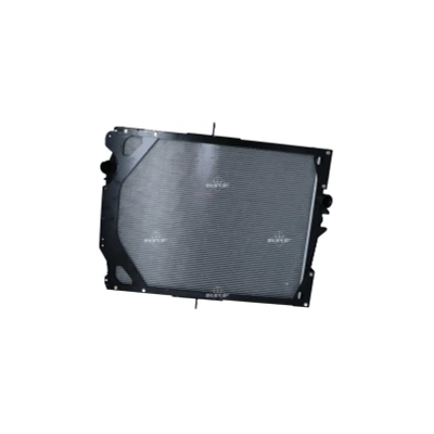 Abbildung von NRF 509701 Kühler, Motorkühlung Aluminium 900 740 43 mit Rahmen Kühlrippen gelötet