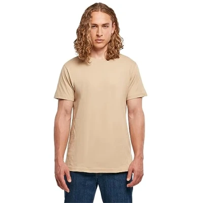 Abbildung von Build Your Brand Herren BB010 Basic Round Neck T Shirt, unionbeige, S