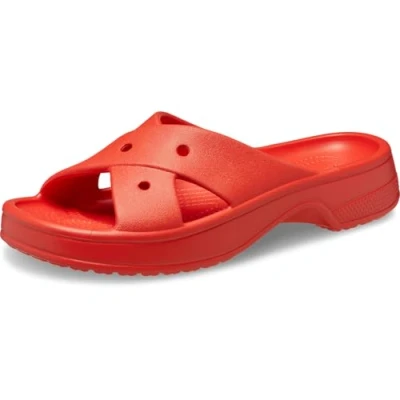 Abbildung von Crocs Damen Sandalen mit Kreuzriemen, Kirschrot, 41 42 EU