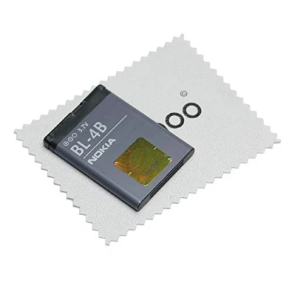 Abbildung von Akku für Nokia Original BL 4B 2630, 2660, 2760, 5000, 6111, 7070, 7370, 7373, 7500, N76 mit mungoo Displayputztuch