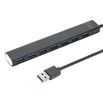 Abbildung von ASHATA USB 3.0 Hub, 7 Port Ultra Slim C Hub Multiport Adapter, für PC Notebook Laptop Ultrabook Tablet bis zu 5 Gbit/s