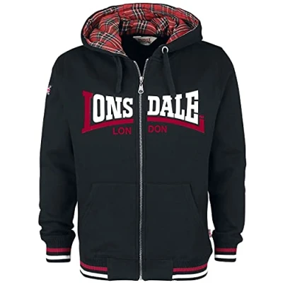 Abbildung von Lonsdale Normale PAS Sweatjacke, Herren, Größe: Small, Black