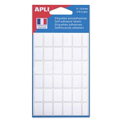 Abbildung von agipa 111906 Vielzweck Etiketten, 12 x 18 mm, weiß
