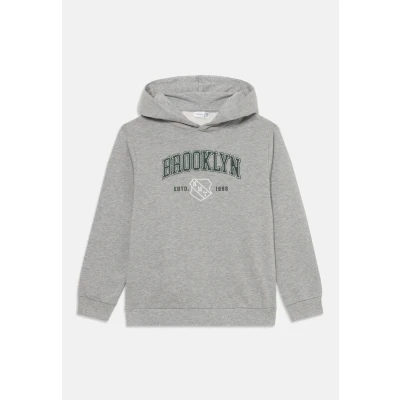 Abbildung von Name it Nkmnewi REG Kapuzenpullover für Kinder, Größe: 146/152, Grey melange