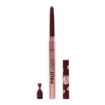 Abbildung von Revolution Beauty, Pout Bomb Plumping Lipliner, Langanhaltend, Formend mit Hyaluronsäure &amp; Vitamin E, Vegan Ohne Tierversuche, Tiefes Mauve