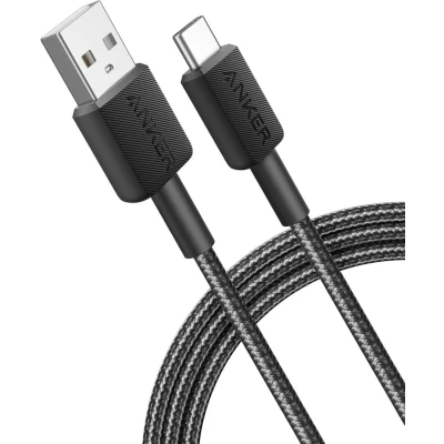 Abbildung von 322 USB A to C Cable Nylon von Anker Schwarz Stoff