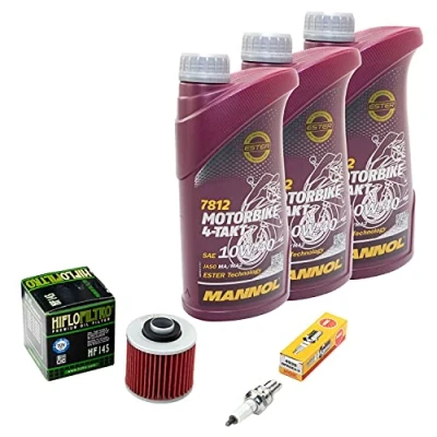 Abbildung von Wartungspaket Öl 3L + Ölfilter Zündkerze für Yamaha XT 600 XTZ 660 XT600 XTZ660 3TB 3UW 3YF 4MD Bj 1990 1995