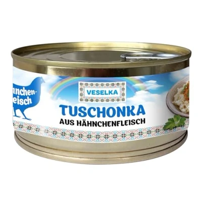 Abbildung von VESELKA Tushonka aus Hähnchenfleisch 325 g