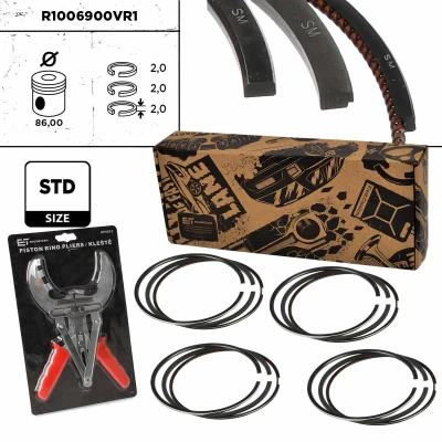 Abbildung von ET ENGINETEAM R1006900VR1 Kolbenringsatz 86mm FORD: Transit Mk6 Kastenwagen, MONDEO 3 Kombi, Stufenheck, FIAT: Ducato III Kastenwagen