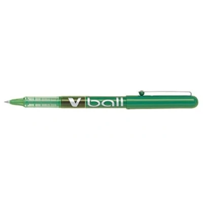 Abbildung von Pilot V Ball 5 Tintenroller mit flüssiger Tinte 0,5 mm extra fein 12 Stück grün
