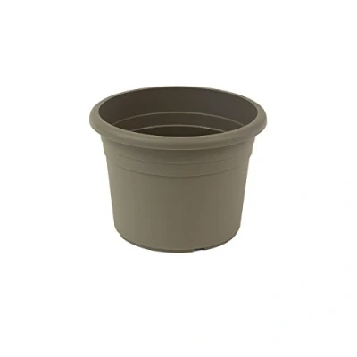 Abbildung von greemotion Pflanzkübel Fiona, UV Beständiger Blumentopf aus Kunststoff, Pflanzgefäß mit Bodenlöchern, Volumen ca. 5 l, Ø 25 x H 18 cm