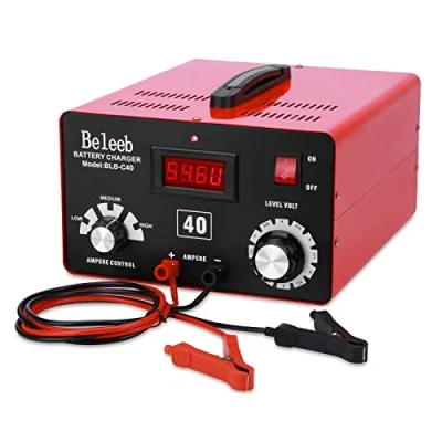 Abbildung von Hugoome Beleeb Serie C40 Batterieladegerät Autobatterie Ladegerät 12V 24V 36V 48V 60V 72V, Impulse von Hochspannungsbatterie Desulfator Erhaltungsmitteln für Blei Säure Lithium Ionen Batterien