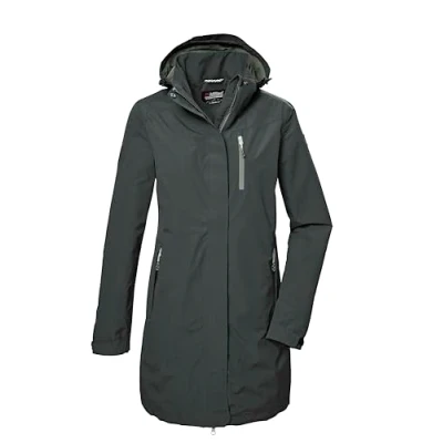 Abbildung von killtec Damen Funktionsparka/Parka mit abzippbarer Kapuze KOS 30 WMN PRK, dunkelgrün, 46, 42918 000